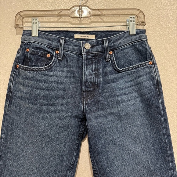 GRLFRND Denim Tatum Mid Rise Jeans Size 23 Always Now Slim Kick - Picture 3 of 11